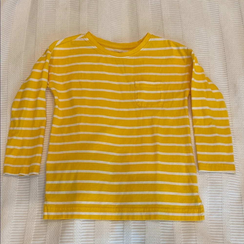 Yellow Striped long sleeved legging Shirt from Primary NWOT